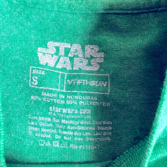 NEW FIFTH SUN STAR WARS Chewbacca Shirt Small Green Men’s UNISEX NWOT - Picture 3 of 12